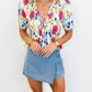 Garden Party Tie-Front Top