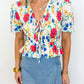 Garden Party Tie-Front Top