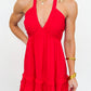 Sunset Sway Halter Dress