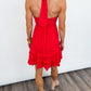 Sunset Sway Halter Dress