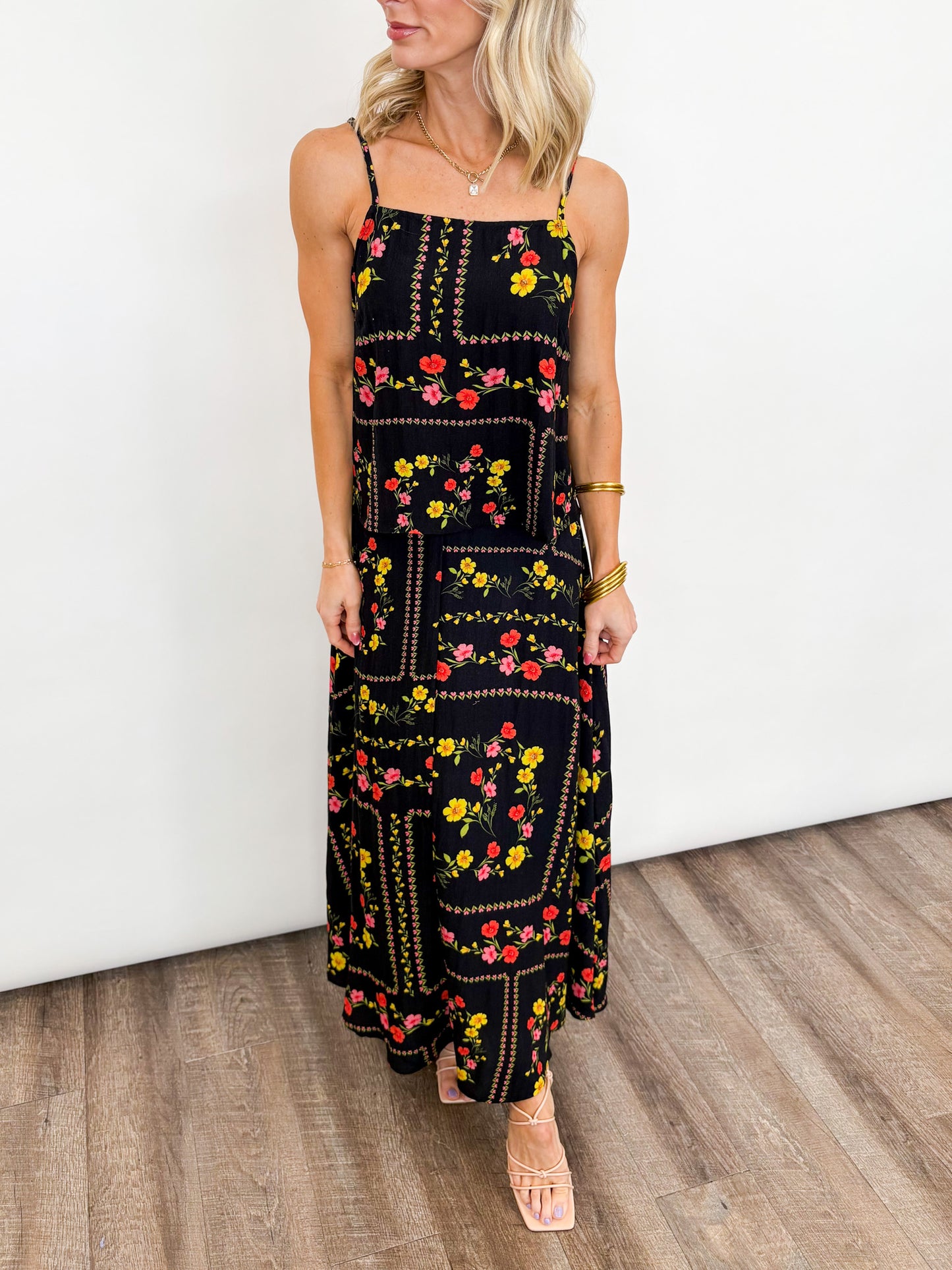 Midnight Garden Maxi Set