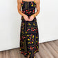 Midnight Garden Maxi Set