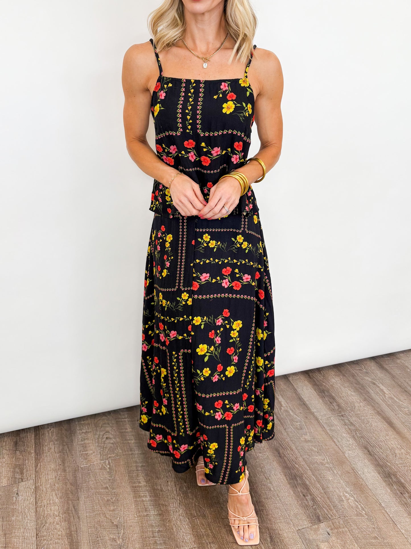 Midnight Garden Maxi Set