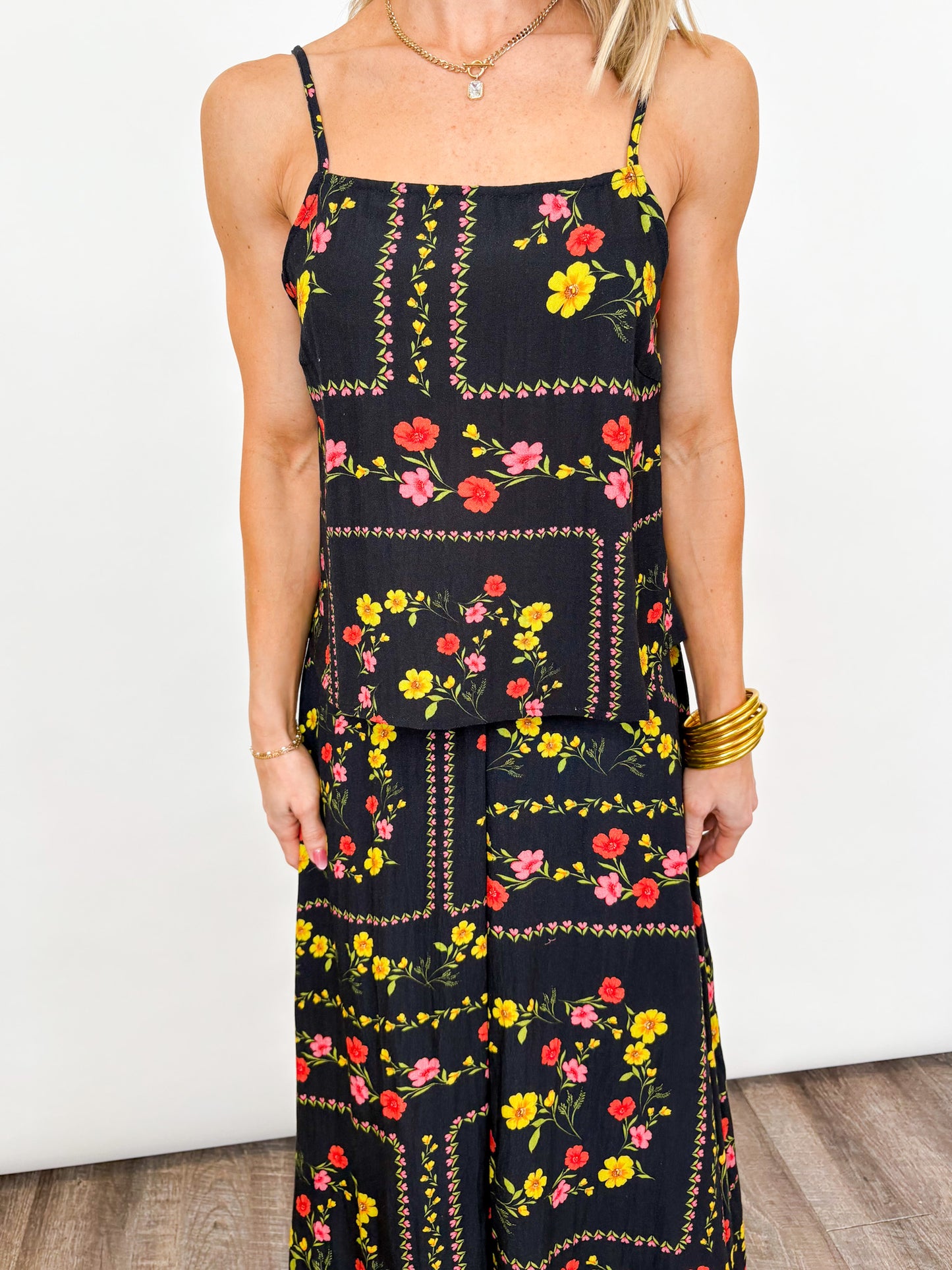 Midnight Garden Maxi Set