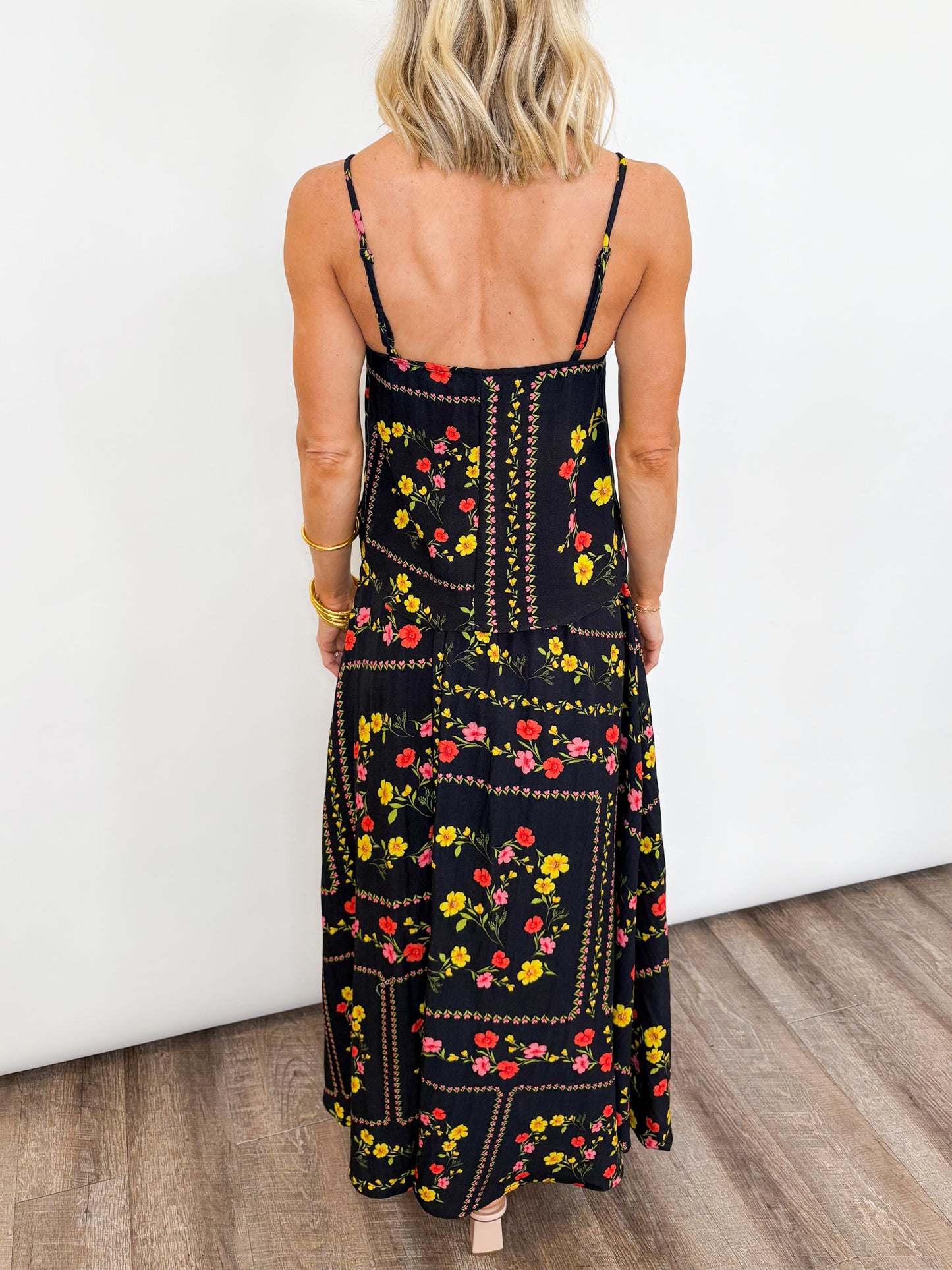 Midnight Garden Maxi Set