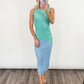 Ocean Dip Knit Midi Dress