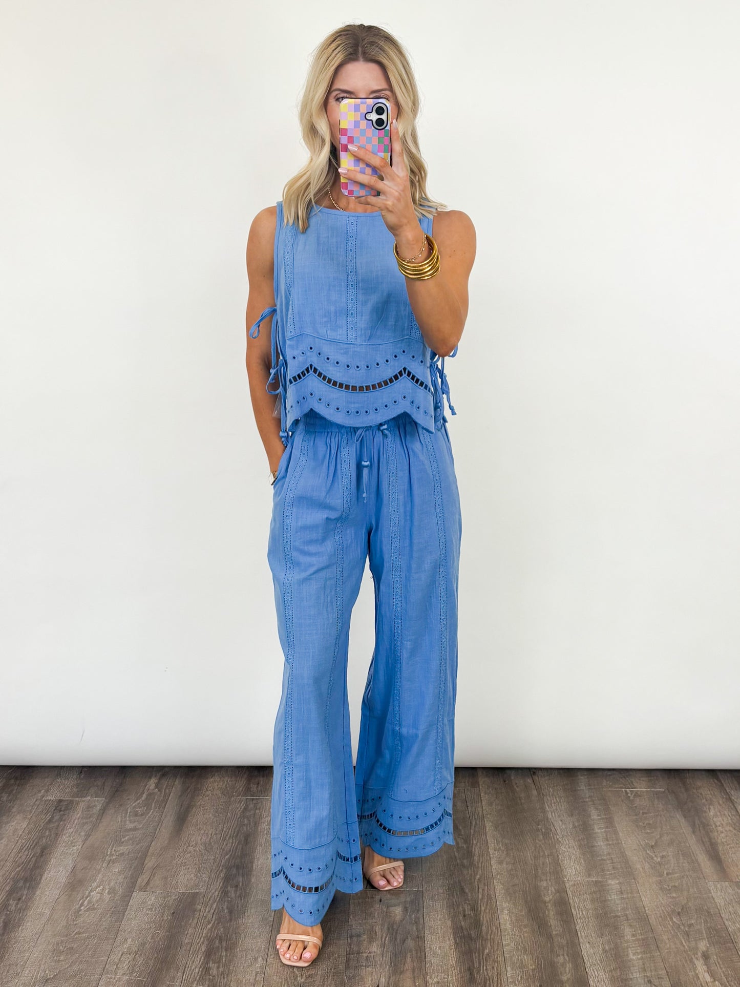 Coastal Eyelet Breeze Set
