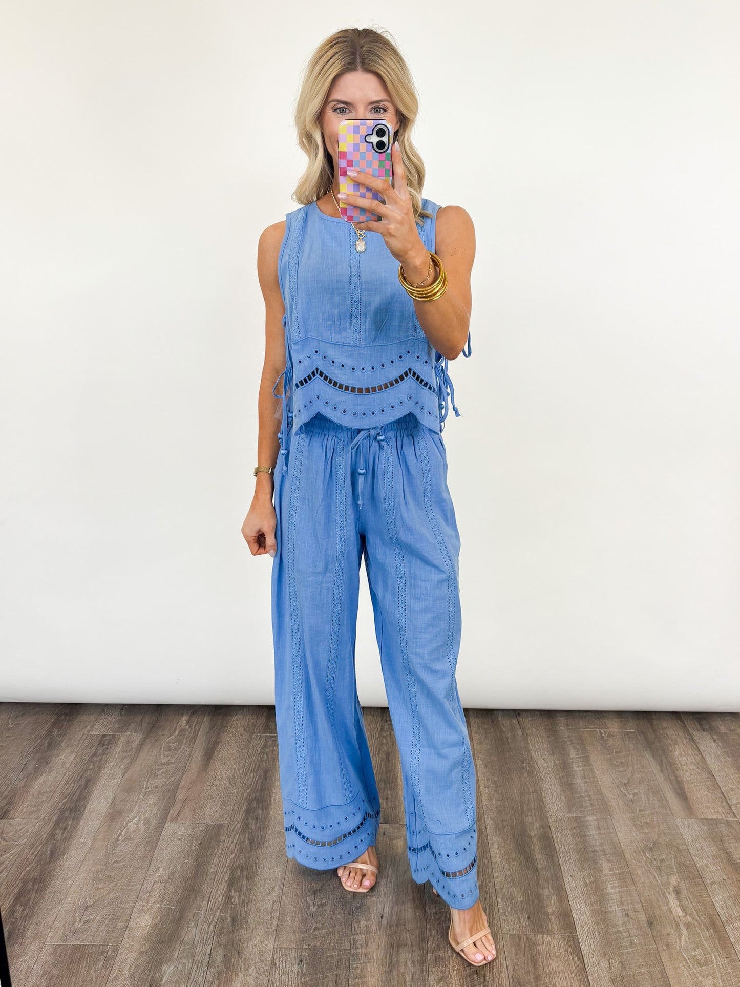 Coastal Eyelet Breeze Set