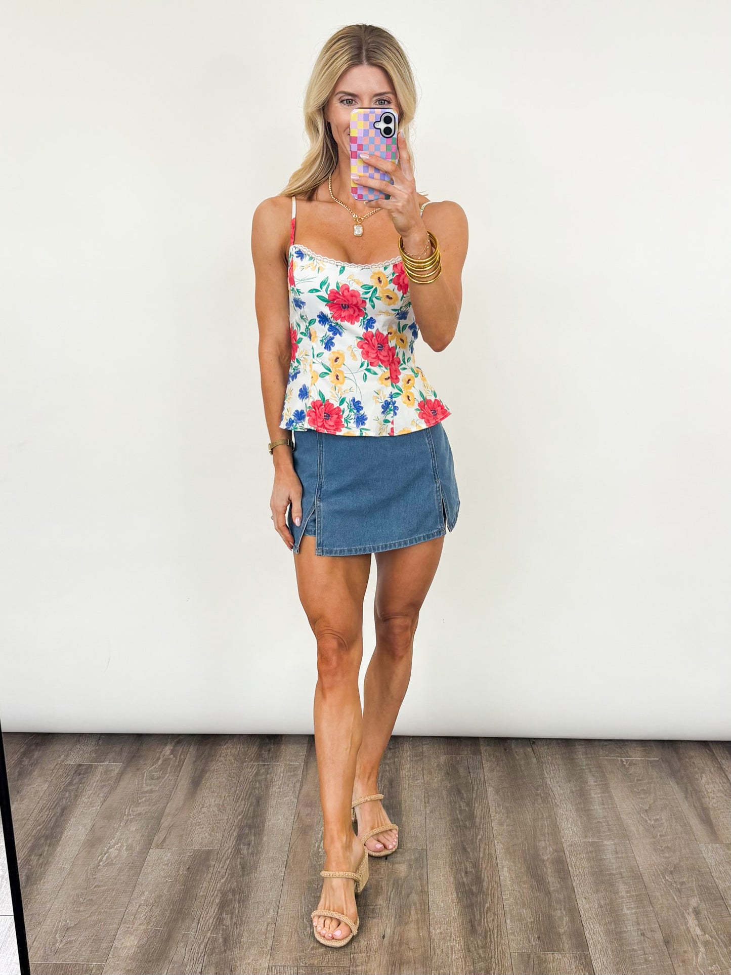 Garden Party Lace Trim Cami