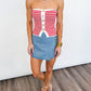Boardwalk Stripe Strapless Top