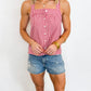 Strawberry Picnic Gingham Tank