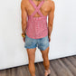 Strawberry Picnic Gingham Tank