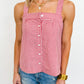 Strawberry Picnic Gingham Tank
