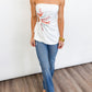 Sunset Spark Strapless Top