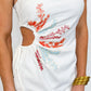 Sunset Spark Strapless Top
