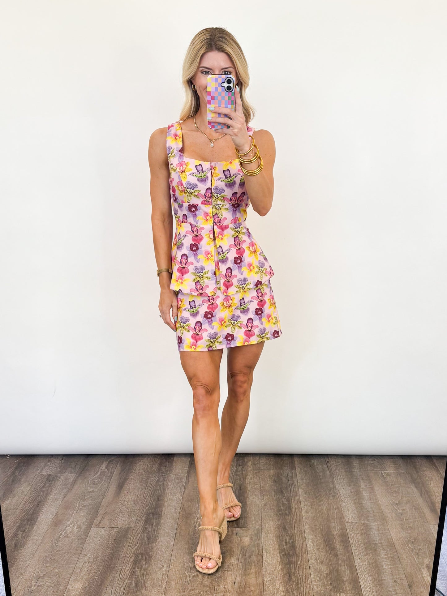 Sweet Bloom Peplum Skirt Set