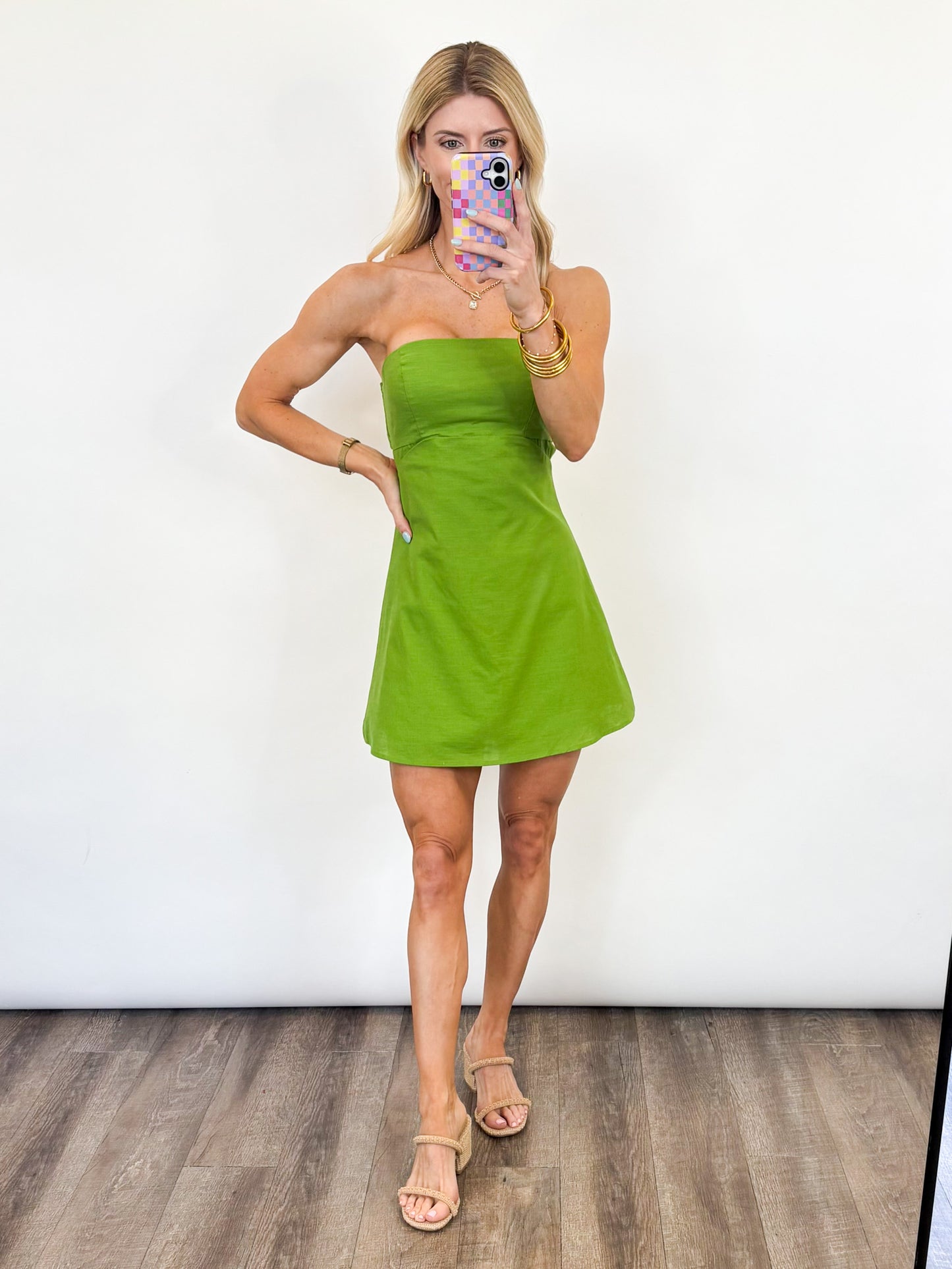 Olive Grove Mini Dress