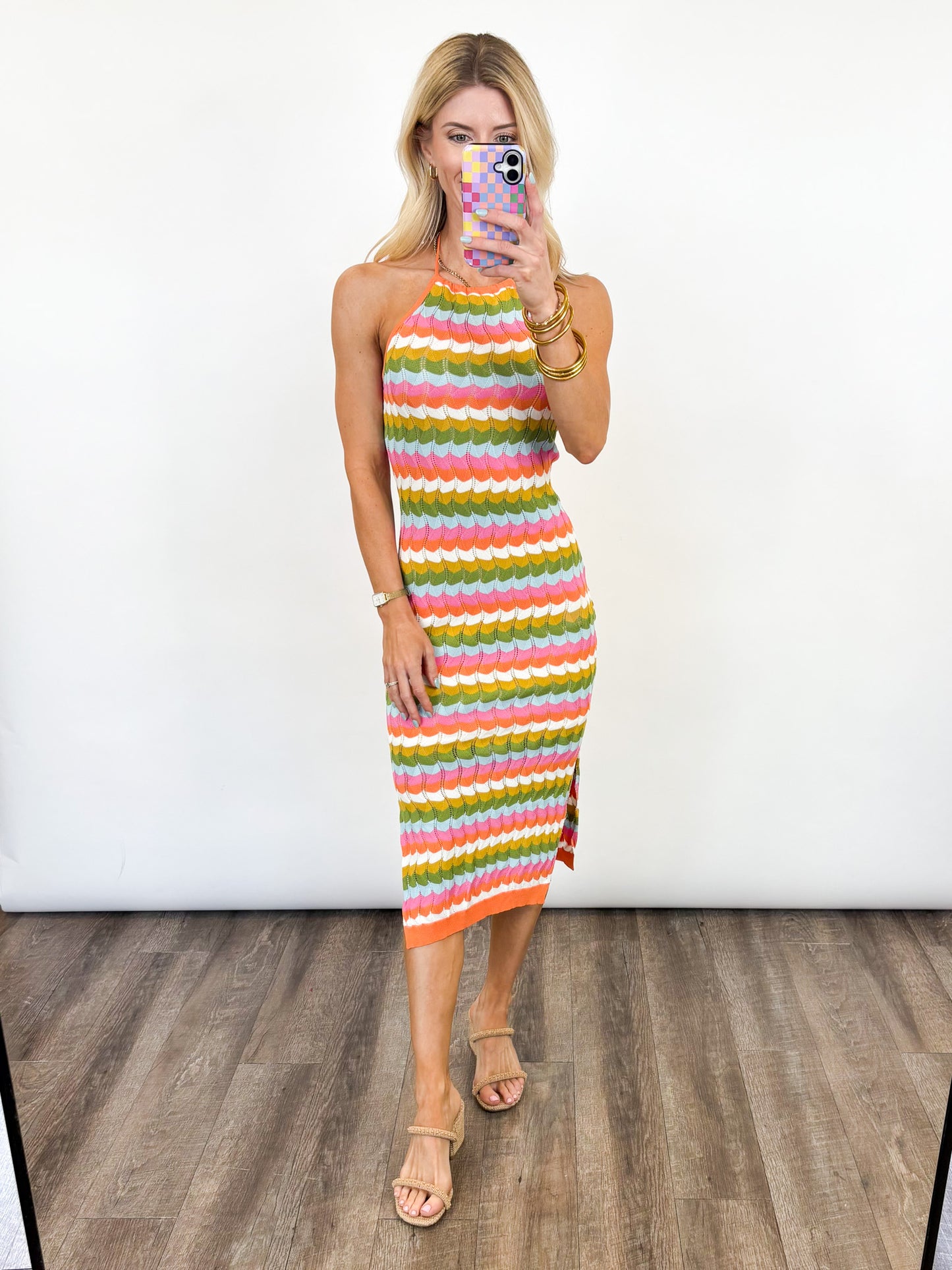 Sunset Sangria Midi Dress