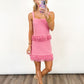 Pink Palm Fringe Set