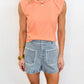 Sunny Day Patch Pocket Denim Shorts