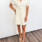 Champagne Garden Shirt Dress