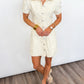 Champagne Garden Shirt Dress