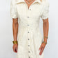 Champagne Garden Shirt Dress