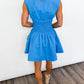 Azure Allure Zip Dress