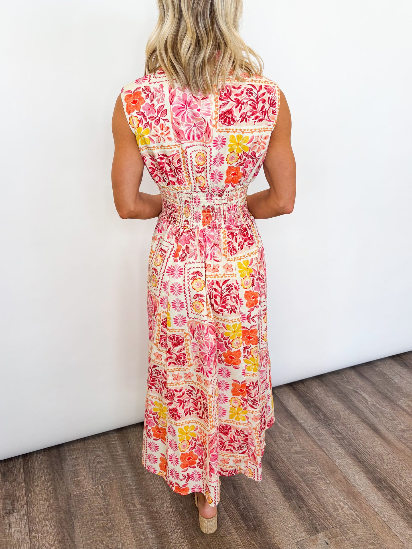 Sunset Garden Midi Dress