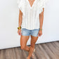 Whispering Lace Ruffle Top