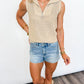 Coastal Air Knit Zip Vest