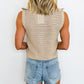 Coastal Air Knit Zip Vest