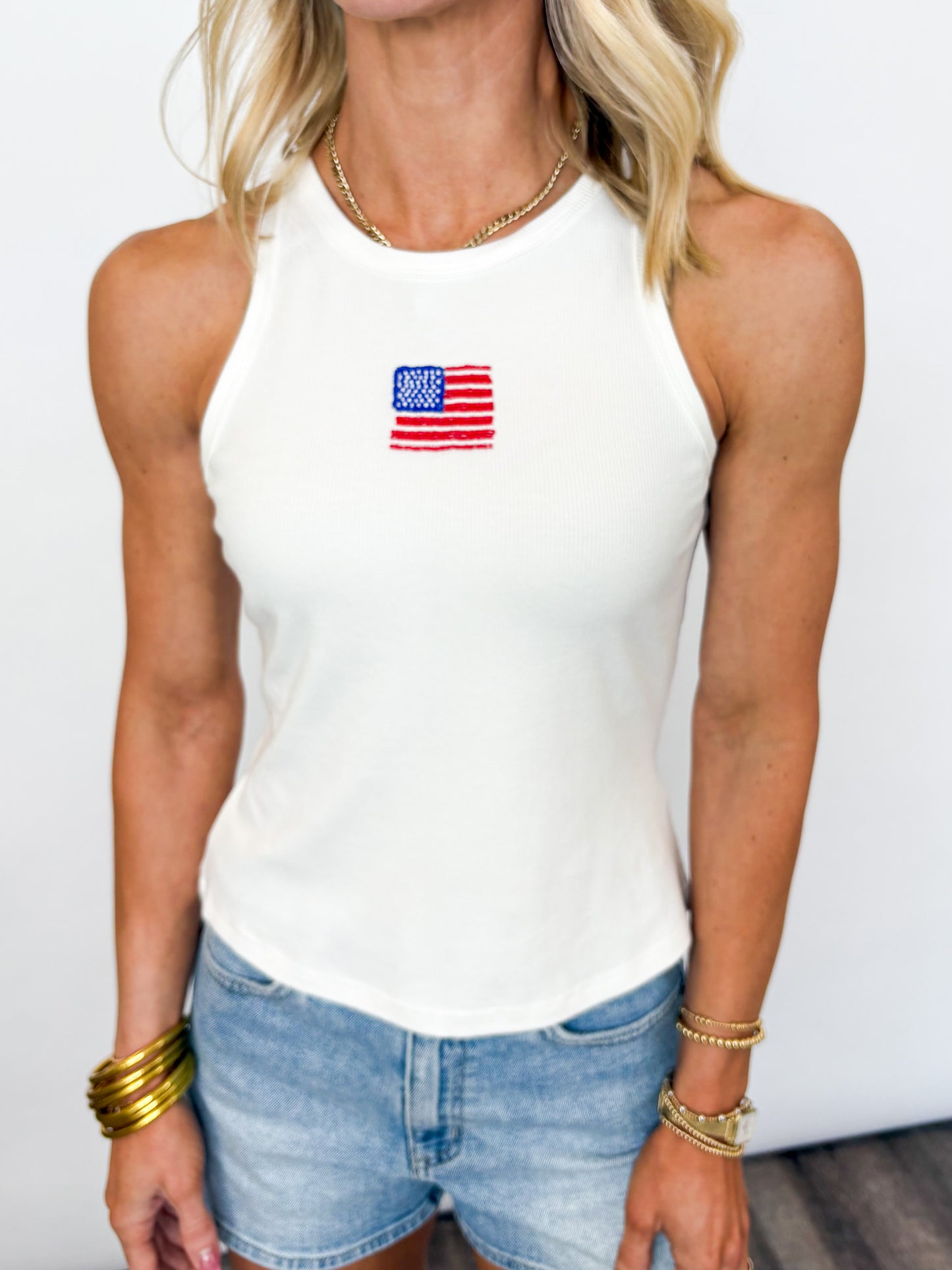 All-American Beaded Tank