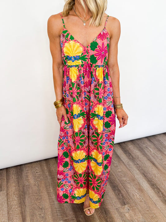 Sunset Bloom Maxi Dress
