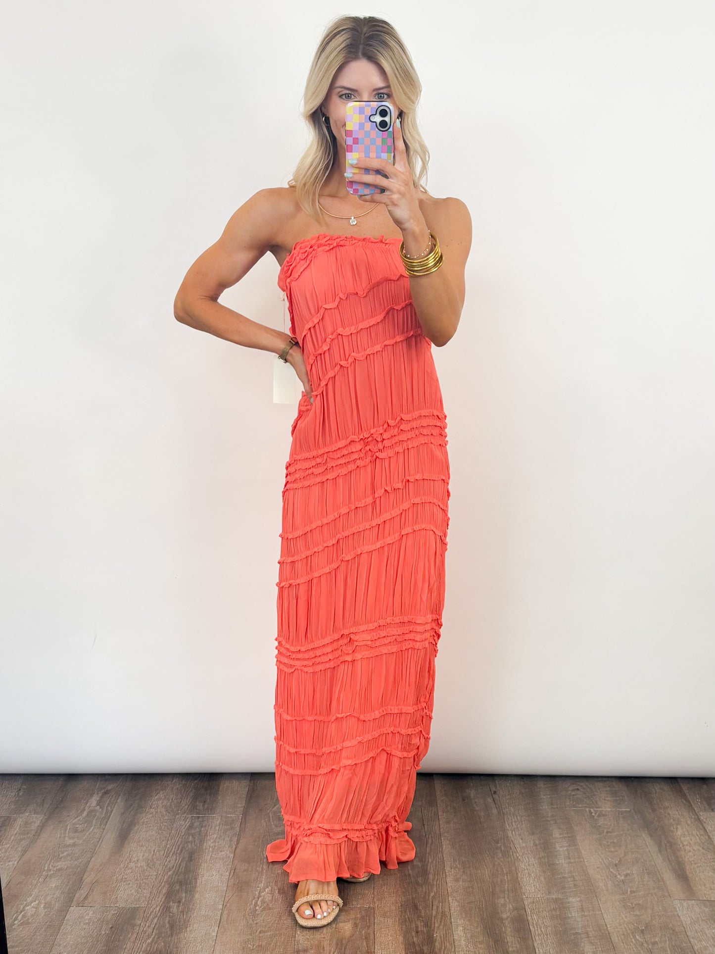 Coral Coast Maxi Dress