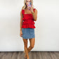 Sunset Ruffle Top