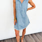 Easy Days Sleeveless Denim Dress