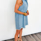 Easy Days Sleeveless Denim Dress