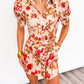 Vintage Bloom Belted Dress
