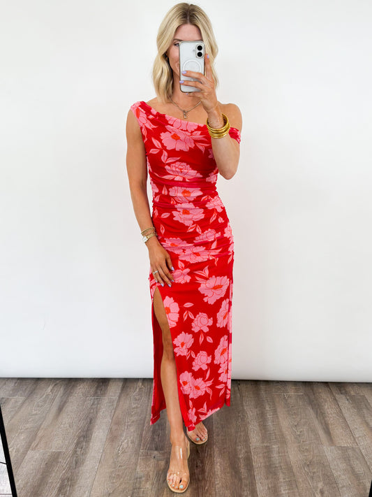 Elise Floral Midi Dress