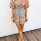 Sunset Bloom Ruffle Romper