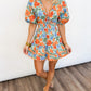 Sunset Bloom Ruffle Romper