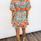 Sunset Bloom Ruffle Romper