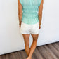 Seafoam Breeze Ruched Top