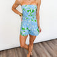 Tropical Escape Strapless Romper