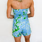 Tropical Escape Strapless Romper