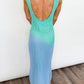 Ocean Dip Knit Midi Dress