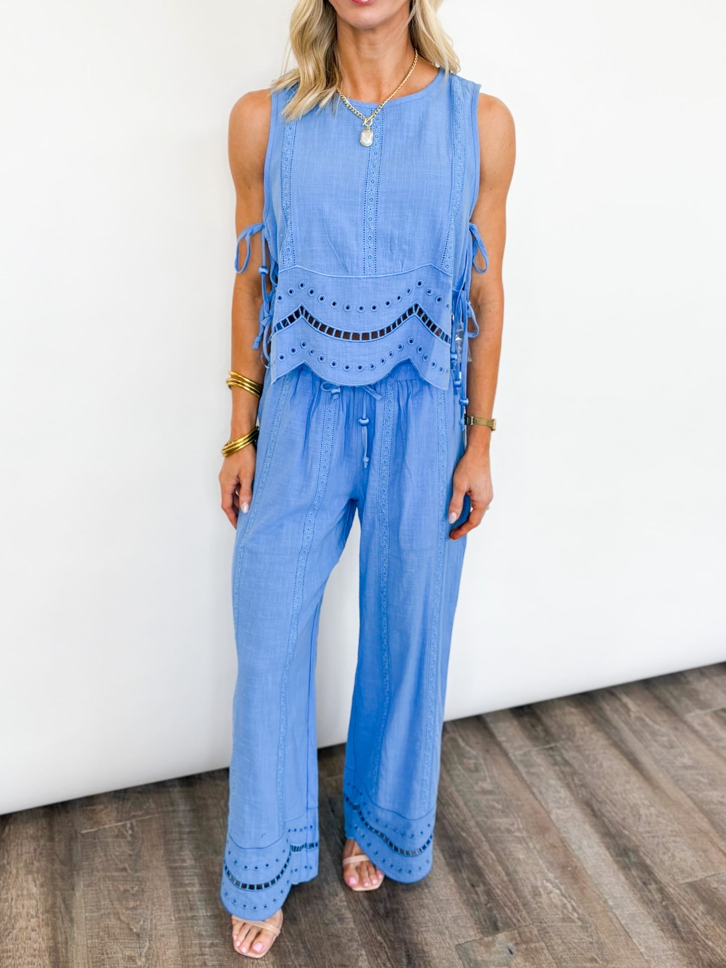 Coastal Eyelet Breeze Set