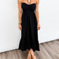 Midnight Breeze Halter Maxi Dress