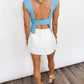 Ocean Breeze Open Back Knit Tank